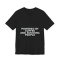 Powered By Coffee And Avoiding People - Funny Coffee Shirt