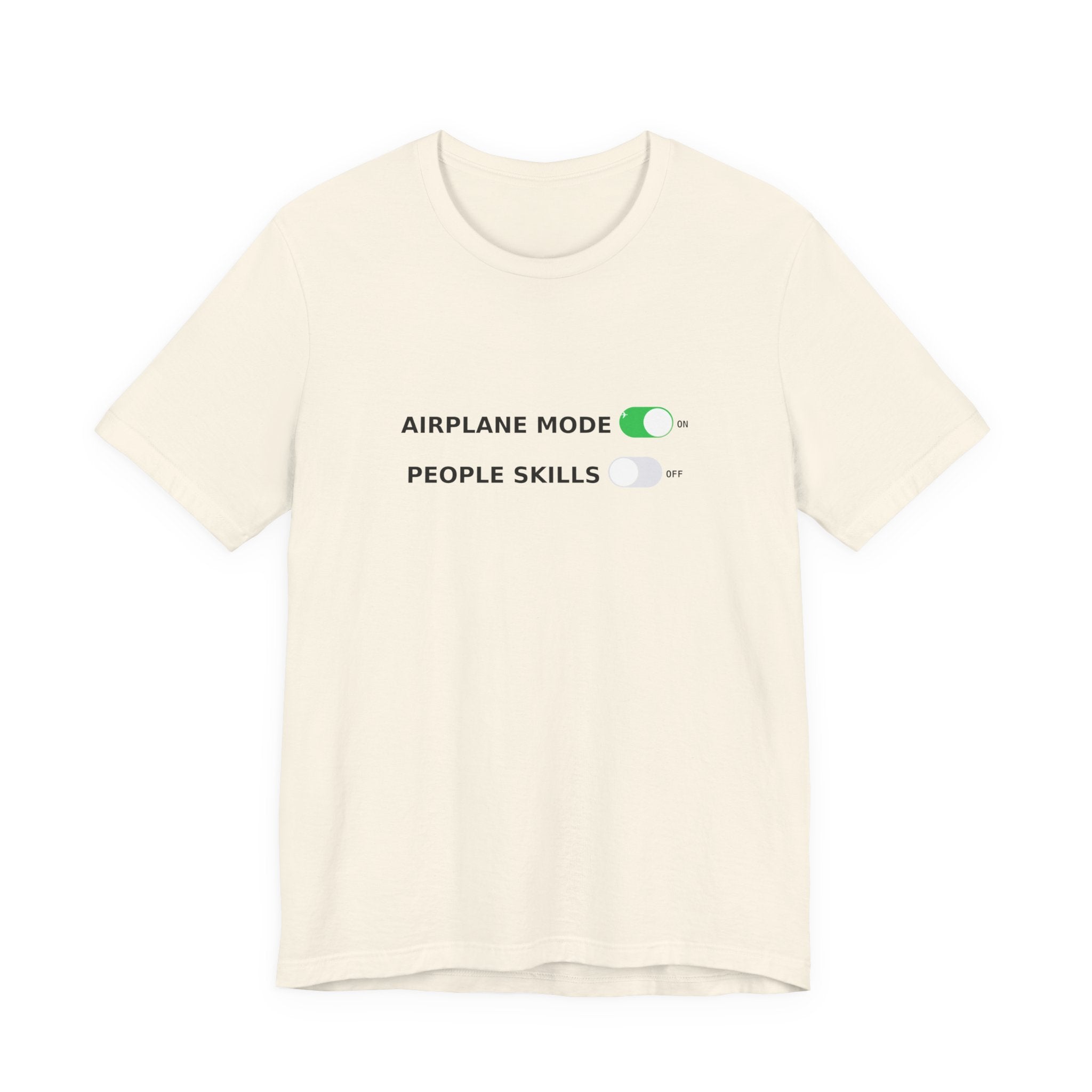 Airplane Mode / People Skills - Funny Introvert Tee